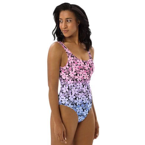 Bisexual Pride Aloha One-Piece Swimsuit